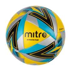 Mitre Ultimatch Plus Football - Yellow/Silver/Blue - 3